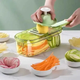 Багатофункціональна овочерізка зі змінними насадками slicer 2232 терка для овочів з контейнером - зображення 5