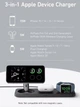 Зарядний пристрій Anker MagSafe Foldable 3-in-1 Wireless Charging Ultra-Fast з блоком живлення 40w White (A25M1) - зображення 3