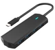 USB Перехідник Адаптер Хаб розгалужувач Kerui HA003 Type-C + 4 USB 3.0 для macbook Windows Android OTG Black - зображення 2