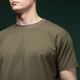 Комплект футболок Basic Ukrarmor Military T-shirt без логотипа. Cotton/Elastane, олива - черный M - изображение 4