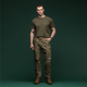 Комплект футболок Basic Ukrarmor Military T-shirt без логотипа. Cotton/Elastane, олива - черный M - изображение 5