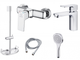 Набор смесителей PERLA KING-2 (PSH7205+PSH7203+PSF1002+PSF2003+ PSS1850) 107051-C - изображение 1