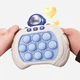 Іграшка-антистрес електронний Quick Push Game Pop It Астронавт Блакитний - зображення 2
