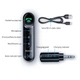 Bluetooth Ресівер Адаптер для автомобіля BASEUS Bluetooth Qiyin AUX (Hands Free). Black - зображення 11