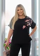 Женский костюм капри 6025191 Черный 54-56 - изображение 3