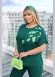 Женский костюм капри 6025191 Зеленый 54-56 - изображение 2