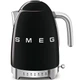 Електричний чайник Smeg, 1.7 л, Чорний, з регулюванням температури, з металевим корпусом, у стилі ретро, для кухні - зображення 1