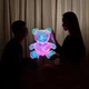 Хрустальный Медвежонок LED ночник с розовым сердцем в подарочной упаковке - изображение 3