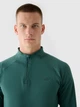 Спортивная кофта мужская 4F Sweatshirt Fnk M410 4Fwaw24Tfswm410-40S 2XL Зеленая (5905700086000) - изображение 5