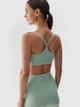 Спортивный топ для фитнеса женский 4F Sport Bra F143 4FWAW24USBAF143-47S XS Зеленый (5905700084396) - изображение 2
