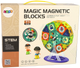 Klocki magnetyczne Leantoys 3D Buildings Diabelski Młyn 71 elementów (5905515350990) - obraz 1