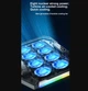 Охлаждающая подставка для ноутбука до 17.3 дюймов Ice Coorel K-10 8xfans 2xUSB LCD RGB - изображение 2