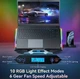 Охлаждающая подставка для ноутбука до 17.3 дюймов Ice Coorel K-10 8xfans 2xUSB LCD RGB - изображение 5
