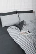 Пододеяльник Moon&Star Ranforce Elite Gray Square Двуспальный 175x210 см (MS-870000417) - изображение 3
