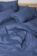 Пододеяльник Moon&Star Satin Stripe Delfi Blue Двуспальный 175x210 см (MS-870000422) - изображение 3