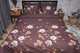 Пододеяльник Moon&Star Микросатин Premium Floral Mocha Полуторный Евро 160x220 см (MS-870000546) - изображение 2