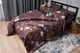 Пододеяльник Moon&Star Микросатин Premium Floral Mocha Двуспальный 175x210 см (MS-870000547) - изображение 4