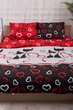 Пододеяльник Moon&Star Бязь Gold Люкс Love Cats King Size 220x240 см (MS-870000579) - изображение 2