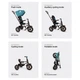 Детский велосипед QPlay Rito Rubber Grey складаний триколісний (S380-10GreyRubber) - изображение 5