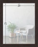 Фоторамка деревянная 20х25 багет: DL1906-12 Темное дерево (с акриловым стеклом 1.5мм, двп) EmojiFrame - изображение 6