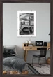 Фоторамка деревянная 30х45 багет: DL1906-06 Темное дерево (с глянцевым прозрачным пластиком 0.8мм, двп) EmojiFrame - изображение 1