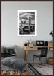 Фоторамка деревянная 70х100 багет: DL1906-12 Темное дерево (с глянцевым прозрачным пластиком 0.8мм, двп) EmojiFrame - изображение 1