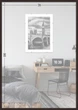 Фоторамка деревянная 70х100 багет: DL1906-12 Темное дерево (с глянцевым прозрачным пластиком 0.8мм, двп) EmojiFrame - изображение 6
