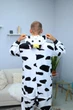 Пижама Кигуруми My Kigu Мужская Корова Белый размер M 155-165 см (21051411) - изображение 4