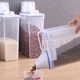 Контейнер для сипучих продуктів для порошку та гелю з мірною склянкою універсальний герметичний контейнер - зображення 4