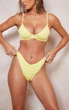 Плавки PrettyLittleThing зі складками XS Лимонний (7689434) - зображення 2