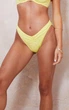 Плавки PrettyLittleThing зі складками XS Лимонний (7689434) - зображення 4