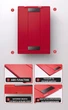Детский планшет для рисования Wicue Board 12" LCD Multi color (WNB412), Red - изображение 5