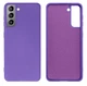 Чехол противоударный Silicone case защита камеры Kassel для Samsung S21 (07) фиолетовый Ultraviolet - изображение 1