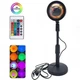 Проекційна лампа з пультом RGB 16 кольорів Sunset Lamp на штативі USB проектор - зображення 1