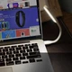 Портативна LED лампа USB Світлодіодна для ноутбука чорна - зображення 2
