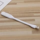 Светодиодный гибкий светильник LED ночник для повербанка компьютера ноутбука USB лампа-фонарик для чтения, Белый - изображение 7
