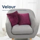 Подушка декоративная "VELOUR" 40*40 см бордовый. - изображение 3