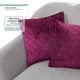 Подушка декоративная "VELOUR" 40*40 см бордовый. - изображение 4