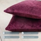 Подушка декоративная "VELOUR" 40*40 см бордовый. - изображение 5