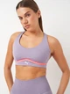 Спортивный топ для бега и тренировок женский Puma 4Keeps Cloudspun Bra 52580930 M Сиреневый (4067981165544) - изображение 4