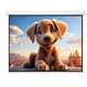 Проекционный экран Atria MWM-NTSC-120D настенный ручной 120" 244х183 см 4:3 - изображение 2