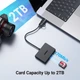 Картридер 4 in 1 UGREEN CM812 OTG USB-C/USB-A Card Reader SD, TF 170 Mb/s HUB USB 5 Gbps 15см Black (45167) - изображение 4