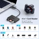 Картридер 4 in 1 UGREEN CM812 OTG USB-C/USB-A Card Reader SD, TF 170 Mb/s HUB USB 5 Gbps 15см Black (45167) - изображение 5
