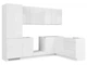 Кутовий кухонний гарнітур см Top Line Black Red White 270x180 - зображення 1