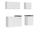Кухня 180А зі стільницею Junona Black Red White 180 (K24-JUNONA_MODUL_WER_2/180A_ZBL) 169906 - зображення 2