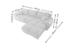 Лівий/правий кутовий диван з функцією сну та контейнером Noti BRW Sofa 296x89x182 (HAN-NA-NOTI-LX.3DL.URC) 169042 - изображение 2