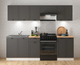 Кухонні гарнітури зі стільницею Junona Line 240 Black Red White 240 (JUNONA_MODUL_WER_2/240_ZBL) 169952 - зображення 3