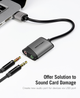Звуковая карта Vention USB - 2x 3.5мм minijack с поддержкой микрофона 16 бит/48 кГц TRS Наружный Адаптер Стерео AUX 3-пеновый Серый - изображение 6