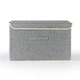 Ящик для хранения с крышкой MVM Светло-серый XL (TH-07 XL LIGHT GRAY) - изображение 3
