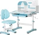Комплект мебели стол + стульчик + полка Mealux Octo Blue (BD-33 BL) - изображение 1